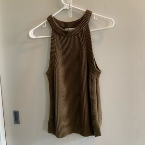 Chunky knit tank sweater